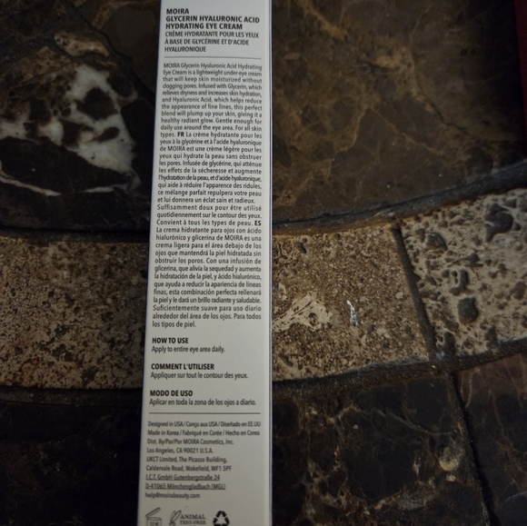 NEW MOIRA Glycerin Hyaluronic Acid Hydrating Eye Cream 1.41oz Korean - Picture 3 of 4